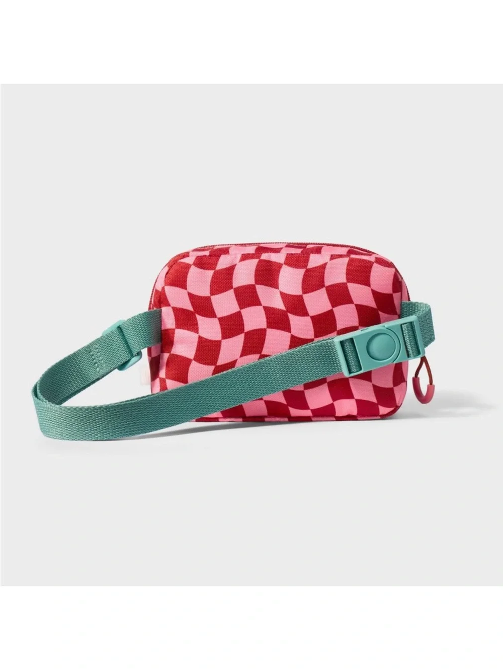 Cat & Jack Pink and Red Checker Kids Belt Bag